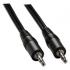 Audio cable Jack (3.5mm) M - Jack (3.5mm) M, 1.5m, black, Logo
