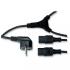 Power cable 230V feed, CEE7 (plug) - C13 2x, 2m, VDE approved, black, Logo, multiplug, EOL