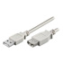 Logo USB extension cable (2.0), USB A male - USB A F, 5m, grey, EOL
