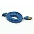Logo USB cable (2.0), USB A male - microUSB M, 1m, slim, blue, blister pack, EOL