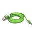 Logo USB cable (2.0), USB A male - microUSB M, 1m, slim, green, blister pack, EOL
