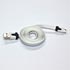 Logo USB cable (2.0), USB A male - microUSB M, 1m, slim, white, blister pack, EOL
