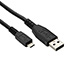 Logo USB cable (2.0), USB A male - microUSB M, 0.6m, blister pack, EOL