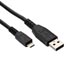 Logo USB cable (2.0), USB A male - microUSB M, 1.8m, black, blister pack, EOL