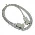 Data extension cable serial RS-232, DB9 samec - DB9 samice, 2 m, grey, Logo blister pack, EOL