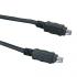 FireWire cable IEEE 1394, 2 m, black, Logo blister pack, EOL