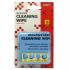Wipe, microfiber, with printing, gossamer, 15x17cm, blue, blister pack, Logo