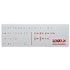 Keyboard labels Logo for keyboards, red, German, price per pc