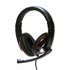 Logo HL-01, headphones with microphone, wireblack, USB