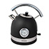 Retro kettle with analog thermometer Hiluxe 5, 1850 - 2200W, black, orava